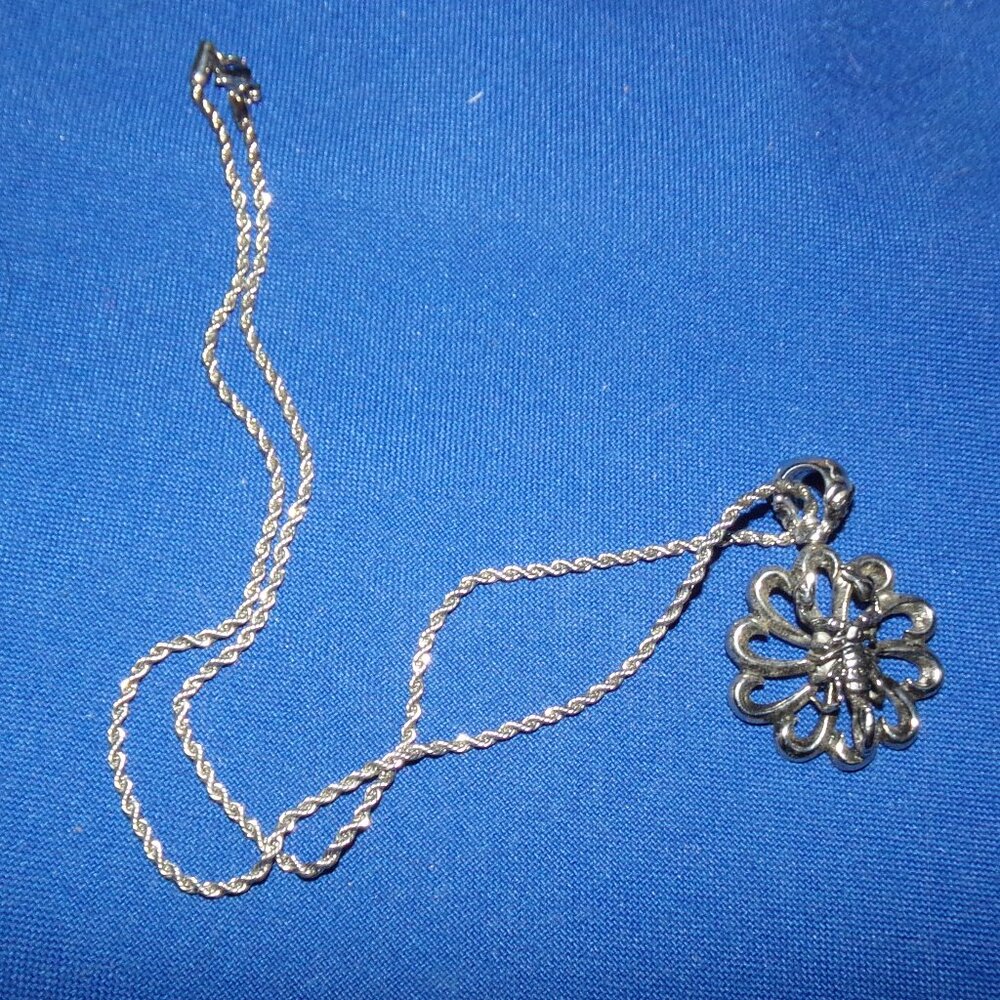 Vintage New Men's Stainless Steel Scorpion & Skull Pendant Necklace - 22in Chain